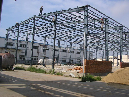 Hava durumuna dayanıklı prefabrik çelik atölyeleri İnşaat Depo PEB Metal bina