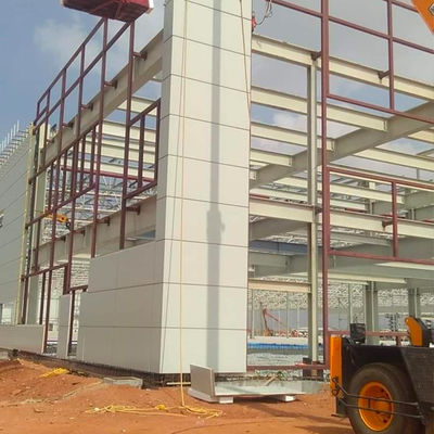 Güçlü Çerçeve Ön Yapı Endüstriyel Metal Depolama Çelik Yapı Depo Binası