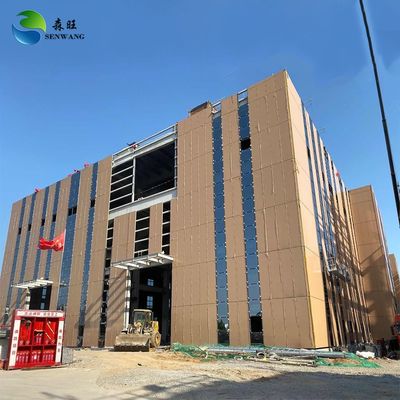 Ağır Görevli Autocad Yazılım Çelik Yapı Depo Bina Su geçirmez depolama için Metal Depolama Tesisi