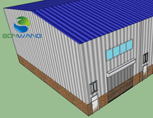 Metal İnşaat Prefab Büyük Aralıklı Çelik Yapı Ticari Atölyesi
