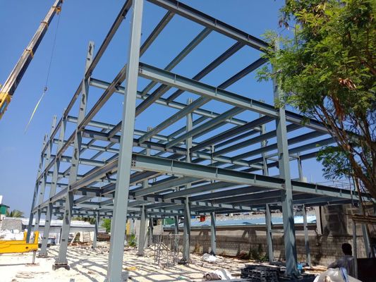 Çelik Çubuklu / Sandviç Panelli Güçlü Kaynatılmış H Çelik Yapısal Binalar