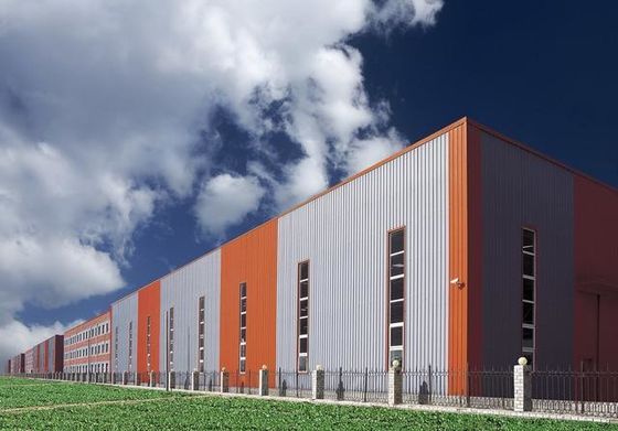 Prefabrik Çelik Yapı Depo Binası Atölyesi Sürgülü Kapı Veya Döndürme Kapısı İle