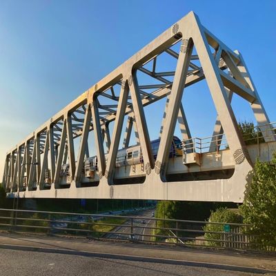 Prefabrik Çelik Çubuklu Yürüyüş Köprüsü, H Çelik Bailey Köprüsü
