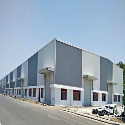 Büyük İnşaat Projeleri için Sıcak Dip Galvanize Saldırılmış H Çelik Metal Çerçeve Bina