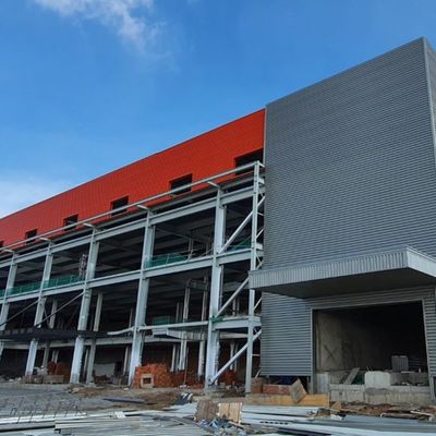 Düşük karbonlu Q235 Q345 Esnek ve uyarlanabilir binalar için modüler prefabrik çelik yapısı