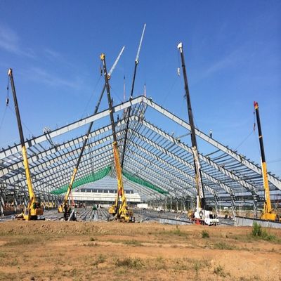 H çelik ve alüminyum alaşımı penceresi ile galvanizli çelik yapısı