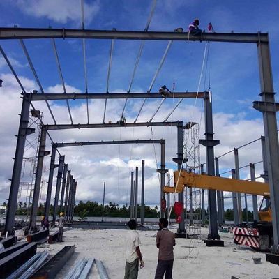 Endüstriyel Galvanizli veya Boyalı Karbon Çelik Yapısal Binalar