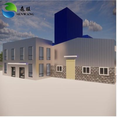 Özelleştirilmiş Pencereler ve Kapılar Prefabrik Metal Depo Binaları Galvanizli Boyalı