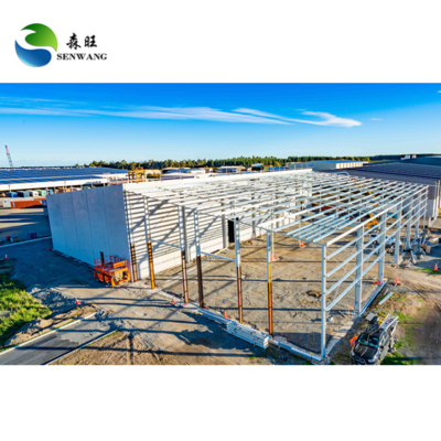 H Çelik prefab depo galvanizli portal çerçeve yapısı