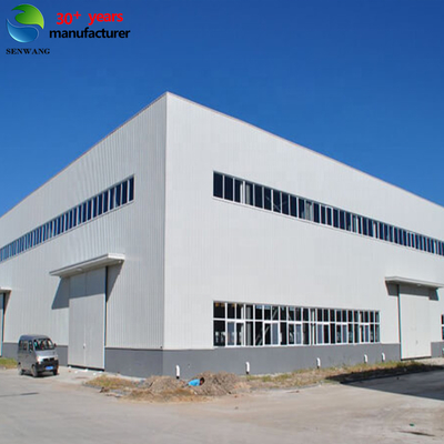 Güneş Kırışıklığı ve X Tipi Çapraz Bağlantılı Özel Renkli Çelik Yapı Binası