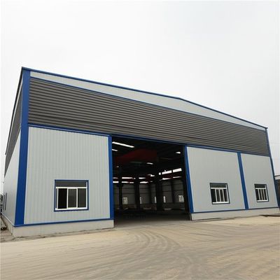 Sa 2.5 atış patlama seviyesine ve Avrupa S235 ve S355 malzeme sınıfına sahip galvanizli çelik yapı deposu