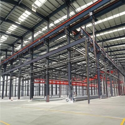Durable Steel Structure Warehouse with 50 Years Service Life, Portal Frame Structure, and Recommended Concrete Foundation