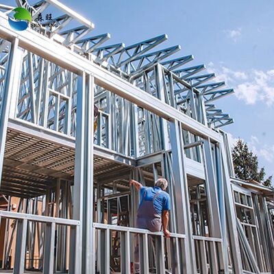 Hafif Çelik Yapı Hızlı Kurulum 0.5mm Çelik Renk Sayfası ile Ön Yapılandırılmış Depo