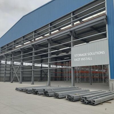 Sıcak Dip Galvanize Purlin Çelik Yapısı Depo H Bölümü Çelik Kullanarak Hızlı Kurulum ve Depolama Çözümlerini Sağlayan