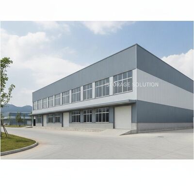 50-200mm Arasında Sandviç Panel Kalınlığı Alüminyum Alaşımlı Pencerelerle Entegre Çelik Yapı Deposu Depolama Alanı Sunuyor