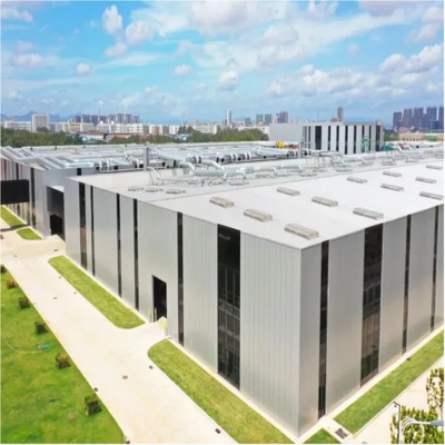 Çatı Canlı Yük 0.35kn M2 Çelik Yapı Depo Dairesel Çelik Tüp Bağlama Çubuğu ve Uçak Skylight Aydınlatma depolama alanı için