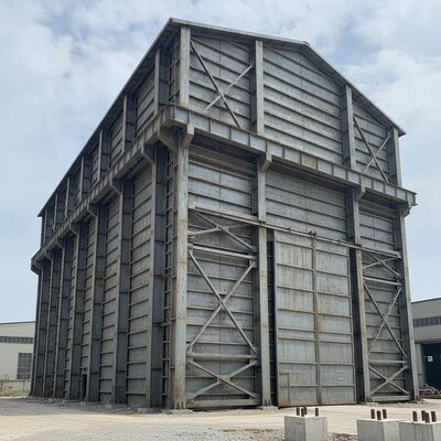 Ağır hizmet endüstriyel projeler için çelik panel duvar malzemesi kullanılarak inşa edilmiş 7. Sınıf sismik çelik yapı atölyesi