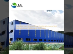 Yeni Tarz Çelik Yapı Metal Bina Depo Çelik İnşa Atölyesi Prefabrik Büyük Bina